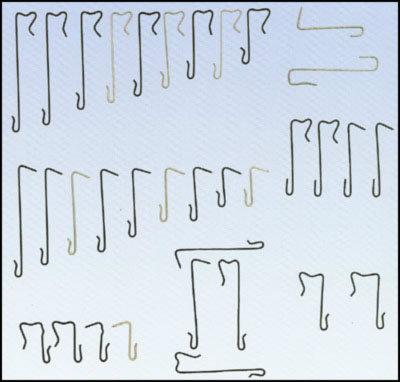 Inox pinhaken zwart 152/3,00 f17 bult 500st/ds eur/ds “inox aisi430 kwaliteit”