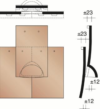 Keymer ventilatiepan kit shire downs red d79