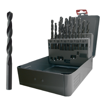 Pg metaalboor hss geslepen in  kassette 19 st