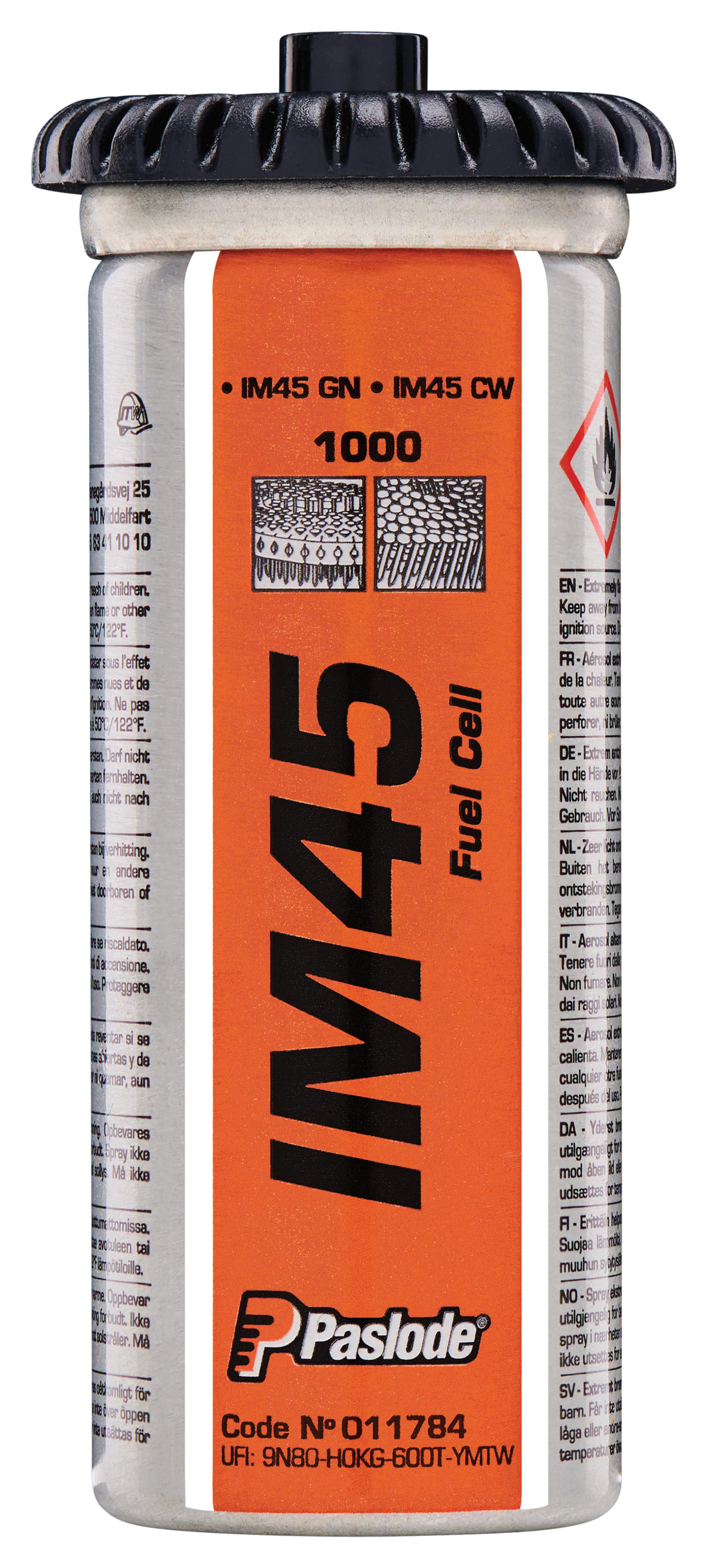 Pasl gasvullingen vr im 45 2st/ds  eur/doos