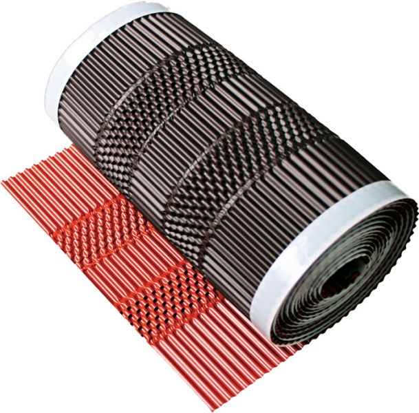 Ondernok metalrol 300mm bruin     5lm/r 20m/d