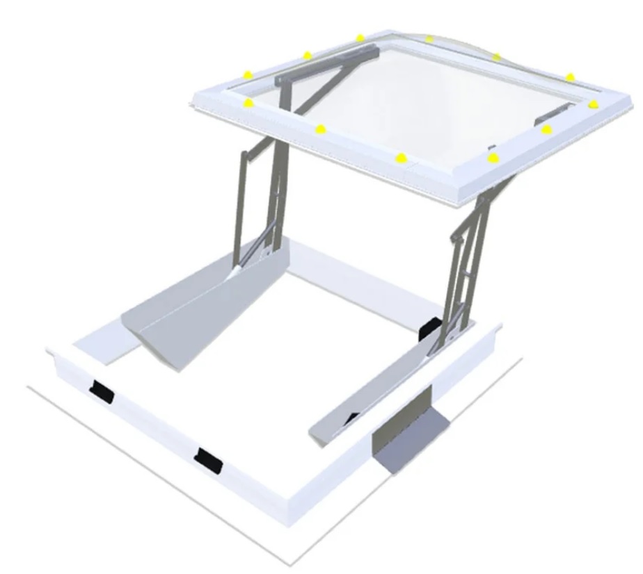 Skymax ce schaarsysteem met pvc opstand 16/00 070x100 eur/st