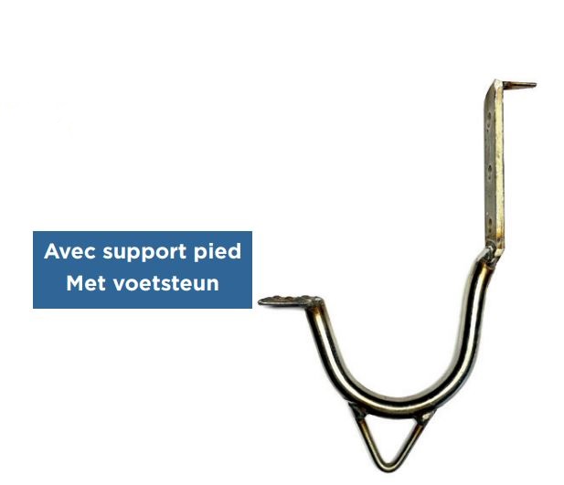 Inox klimhaken 20 mm + oog met pin (gekeurd) leien eur/st