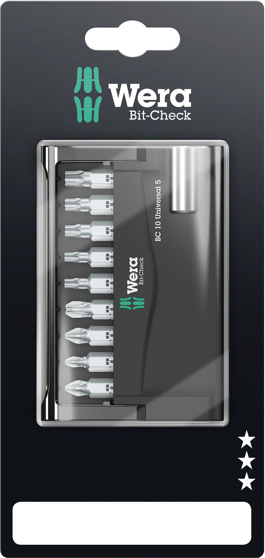 Wera bit check 10 universal 5 sb eur/st