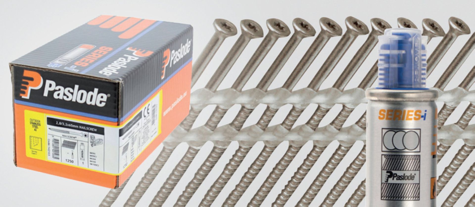 Pasl nailscrew im90xi 65x2,8+gas inox a2 1250st/pak eur/pak