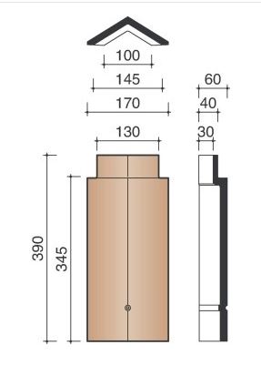 Kor noordboom hoekig 301 antraciet 736