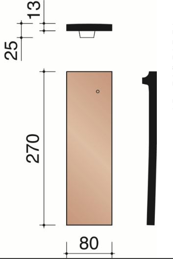 Esprit patrimoine halve pan noir de vigne 30st/pak 885