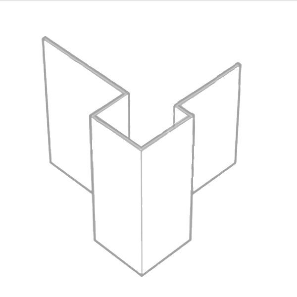 Cedral alu buitenhoek asym c58 olijfgroen 3m eur/st