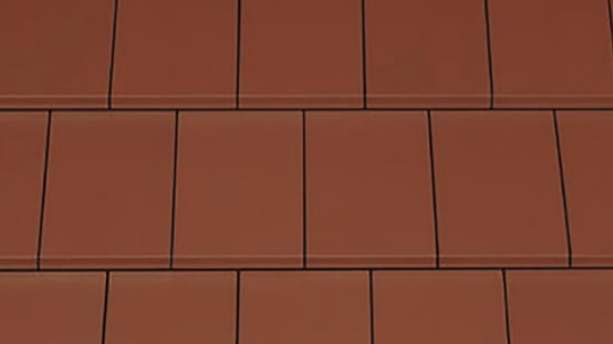 Domino pan koperrood engobe