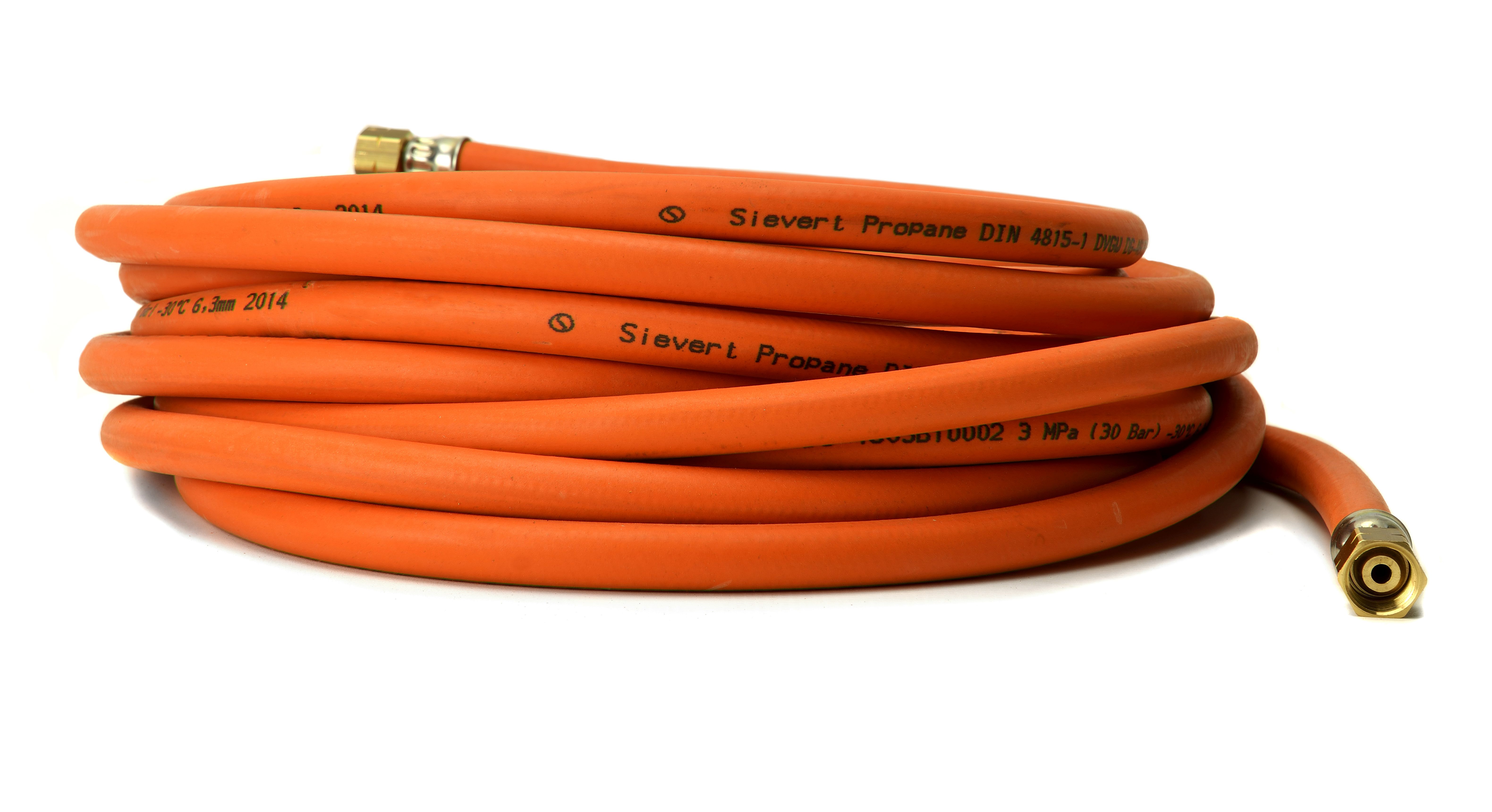 Sievert slang 10m dia 6,3mm 1xvast-1xdr eur/st