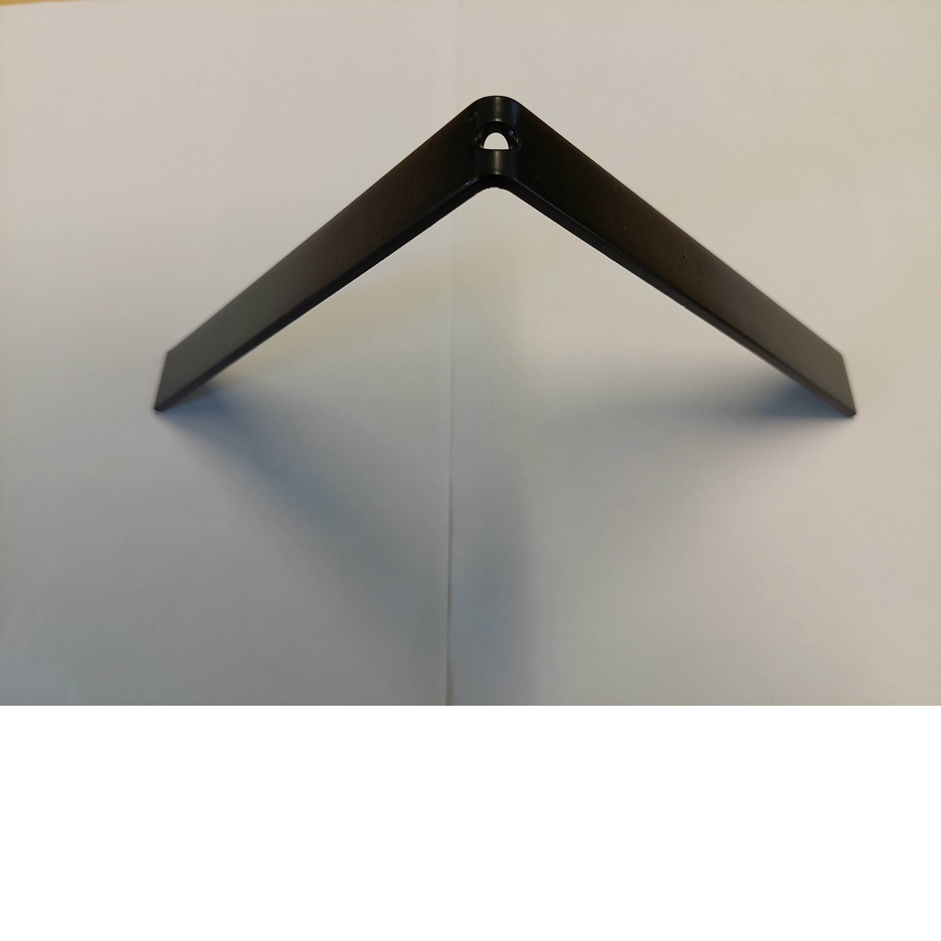Zink vorsthaak zwart 150/150mm 2,5mm eur/st