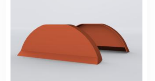 Dakpanplaat noksluitstuk anthra r7024 eur/st