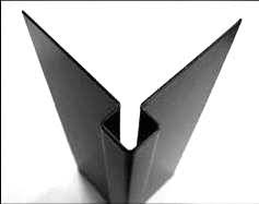 Equitone buitenhoekprofiel alu zwart 15x60x2500 eur/st