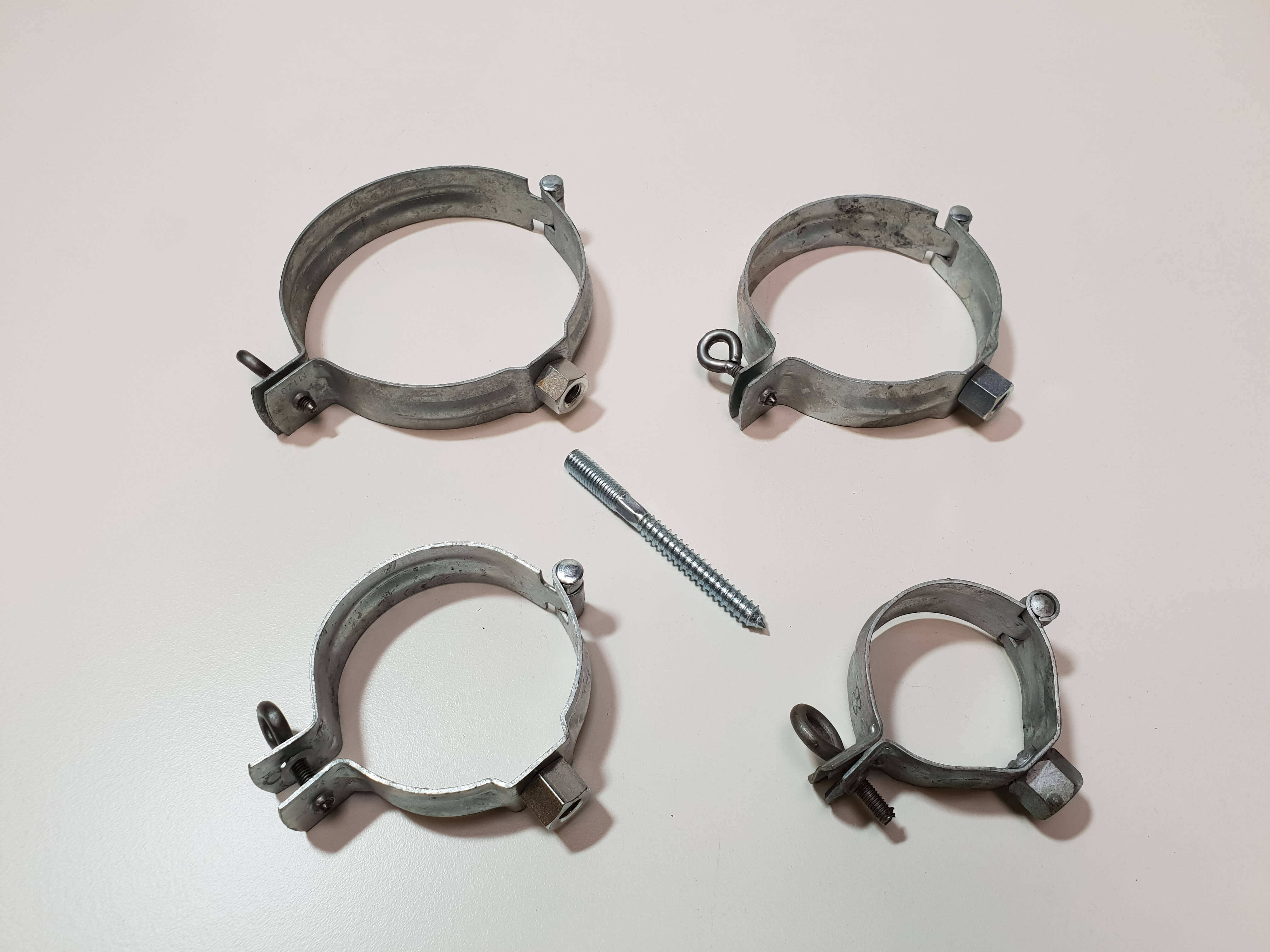 Zink beugel scharnier 080mm te schroeven 25 st/ds