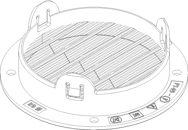 Dp 149 verluchtingsrooster 68mm 0008 donkerbruin eur/st