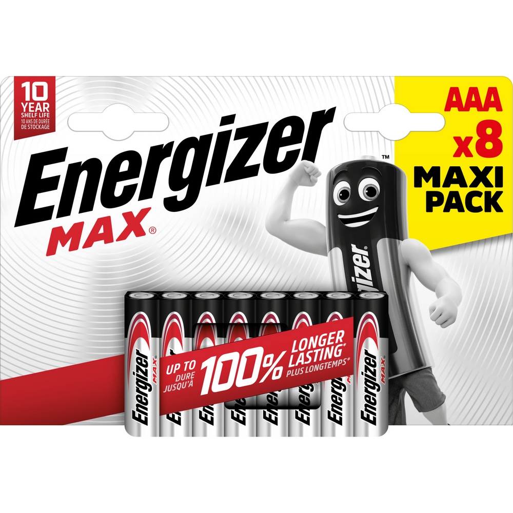 Edb energizer max aaa lr03 bl6+2 promo