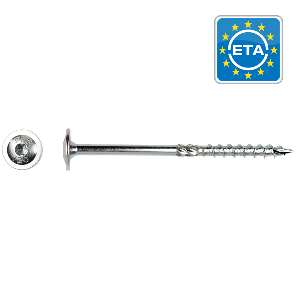 Pg flenskophoutschr 6,00x180 zn (t30) 100st/pak eur/pak