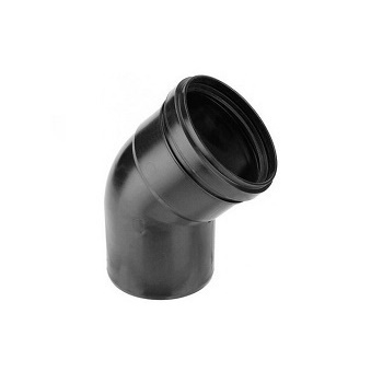 Pe (pp) bocht 45gr  75mm 1m eur/st