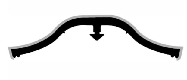 Pergolux rubber c2cx 50lm/r grijs eur/lm