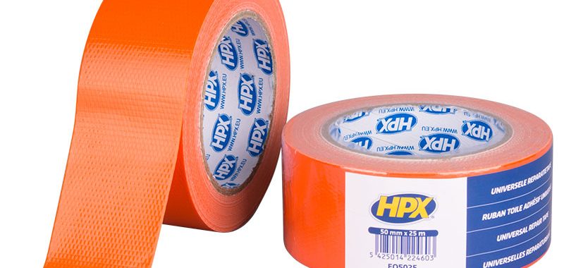 Hpx univ reparatietape oranje 50mmx25m