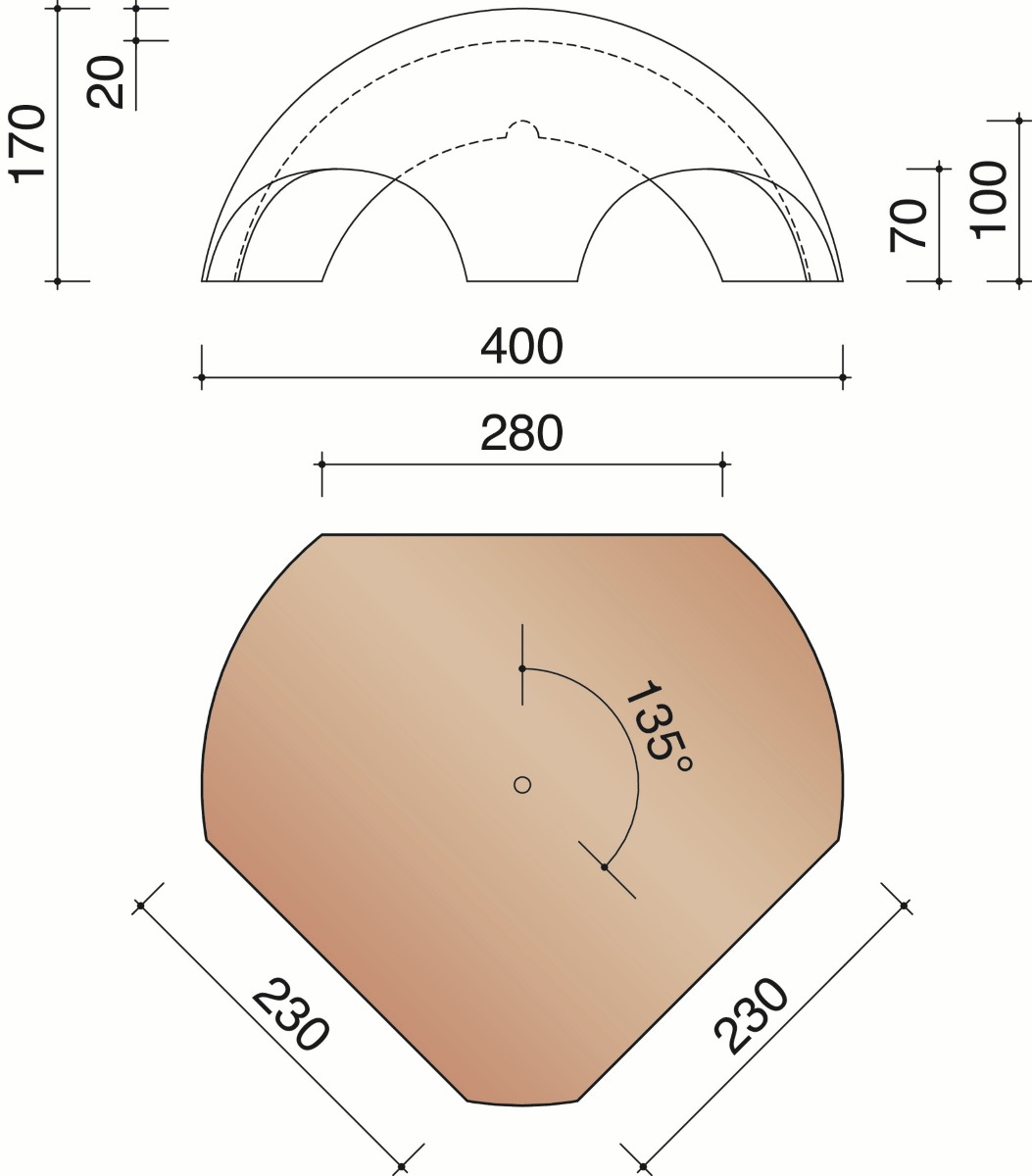 Kor vorsthoed 1 vorst 1200/2 vorsten 1200 vario 18 mat zwart 741