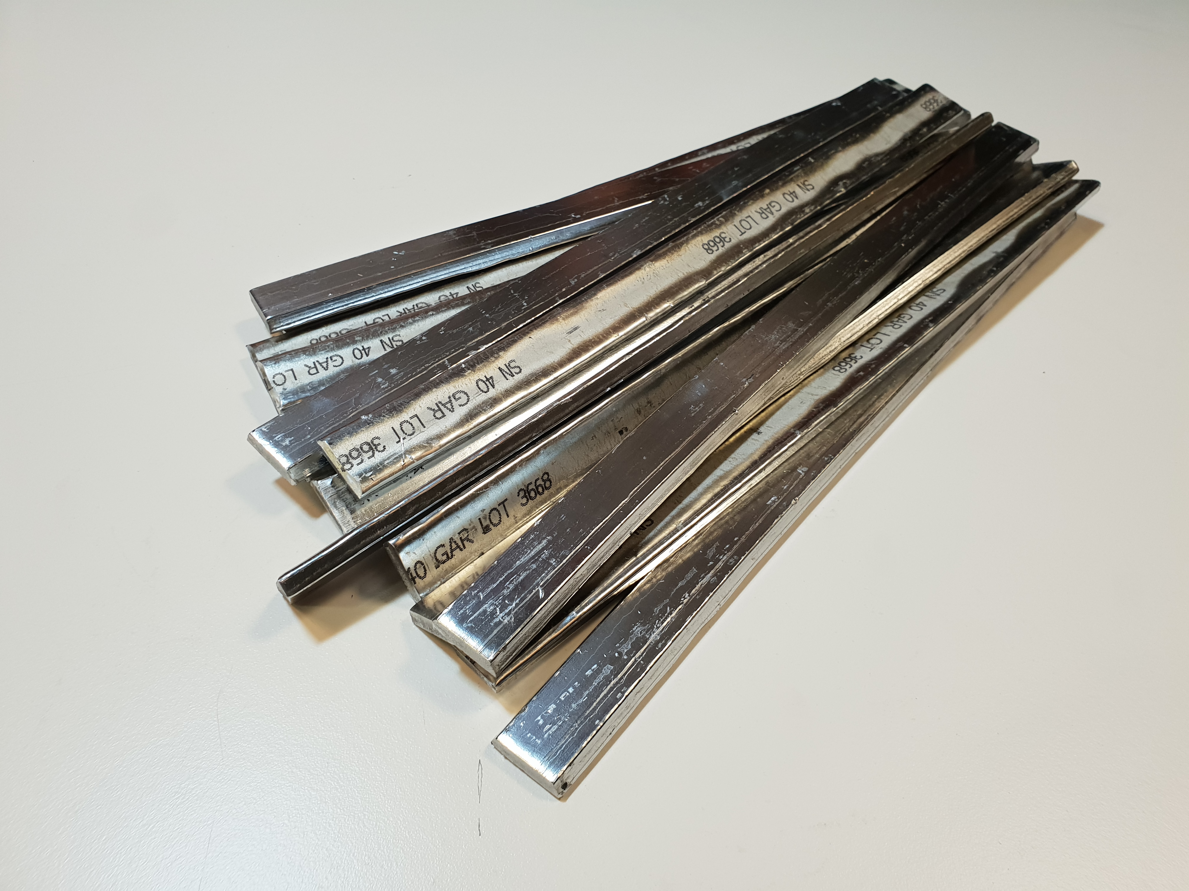 Soudure 40% 0,63kg/staaf eur/kg