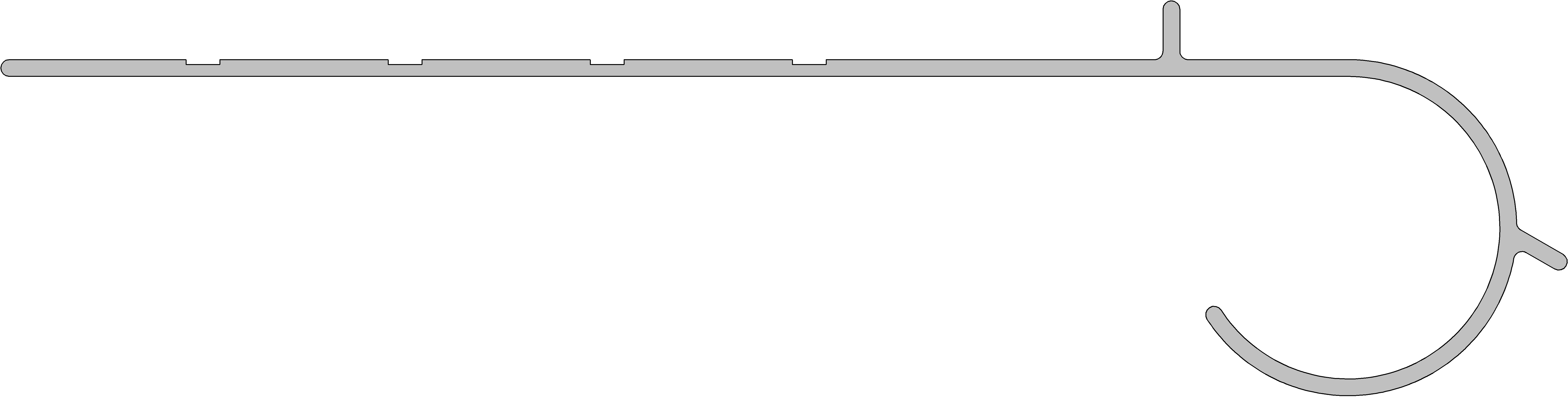 Dp 159 zinkkrul lang 0003 verkeerswit 6lm/st eur/lm