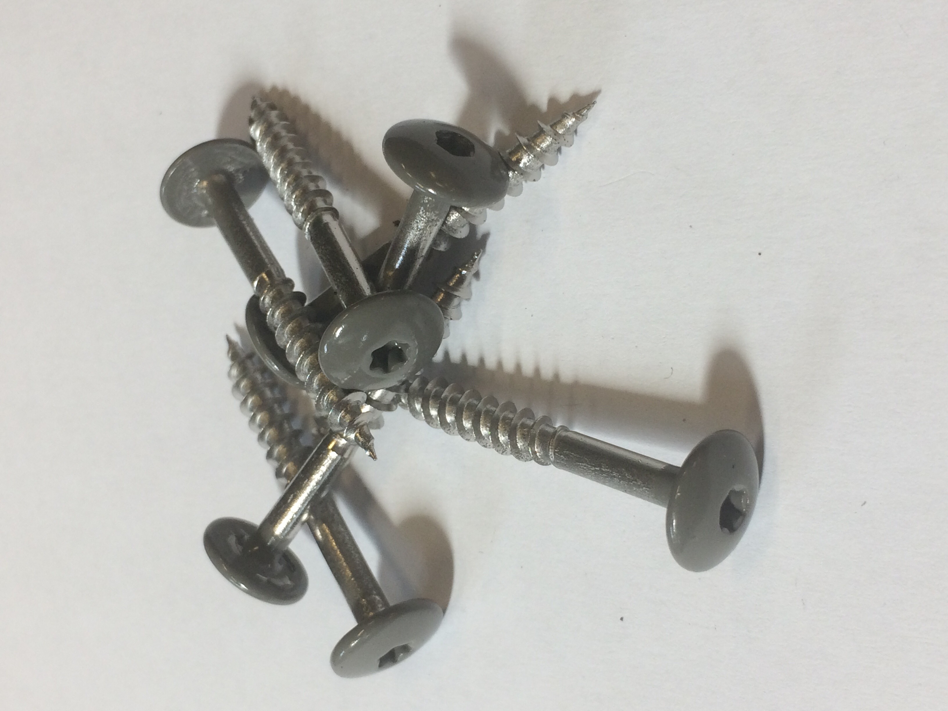 Trespa inox schroeven a4 4,8x38 quartzgrijs ral7039 a05.5.0 100st/ds eur/ds