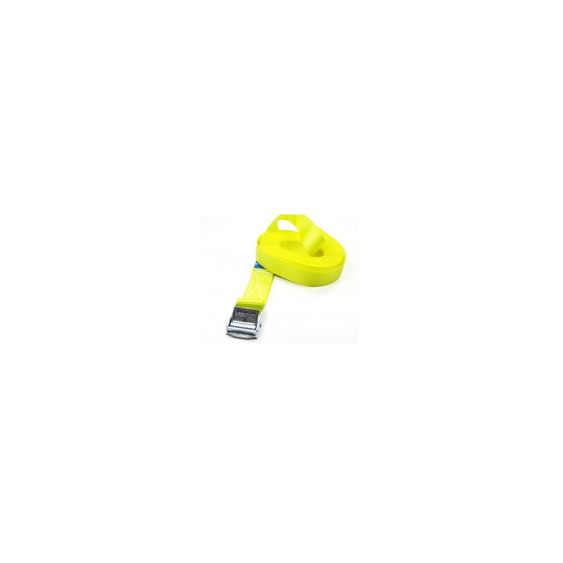 Led sjorband + gesp 0,5m geel 25mm 250kg