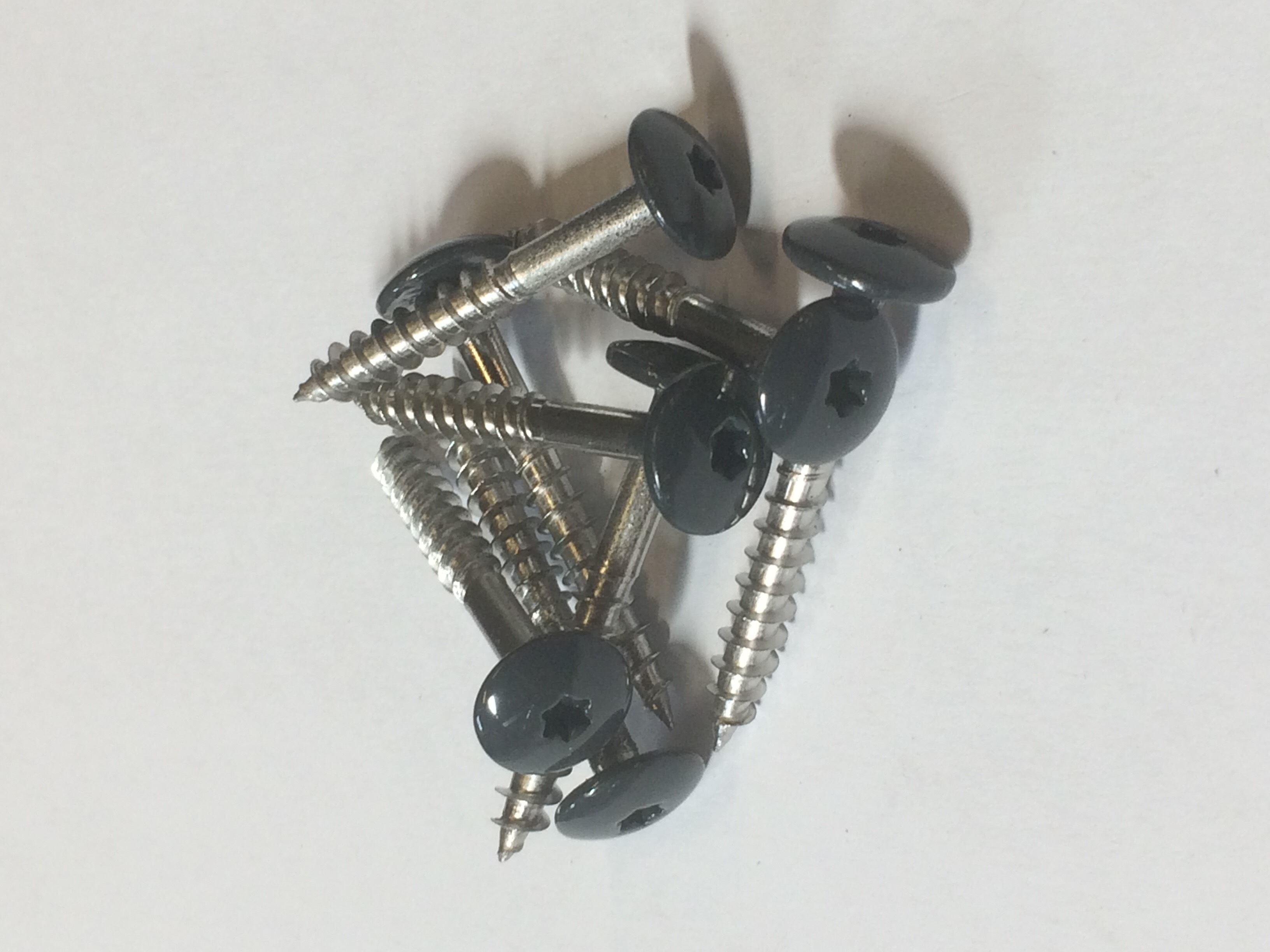 Trespa inox schroeven a4 4,8x38 zwartgrijs ral7021 100st/ds eur/ds