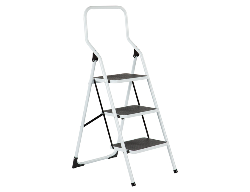 Gali trapladder 3 brede treden wit eur/st