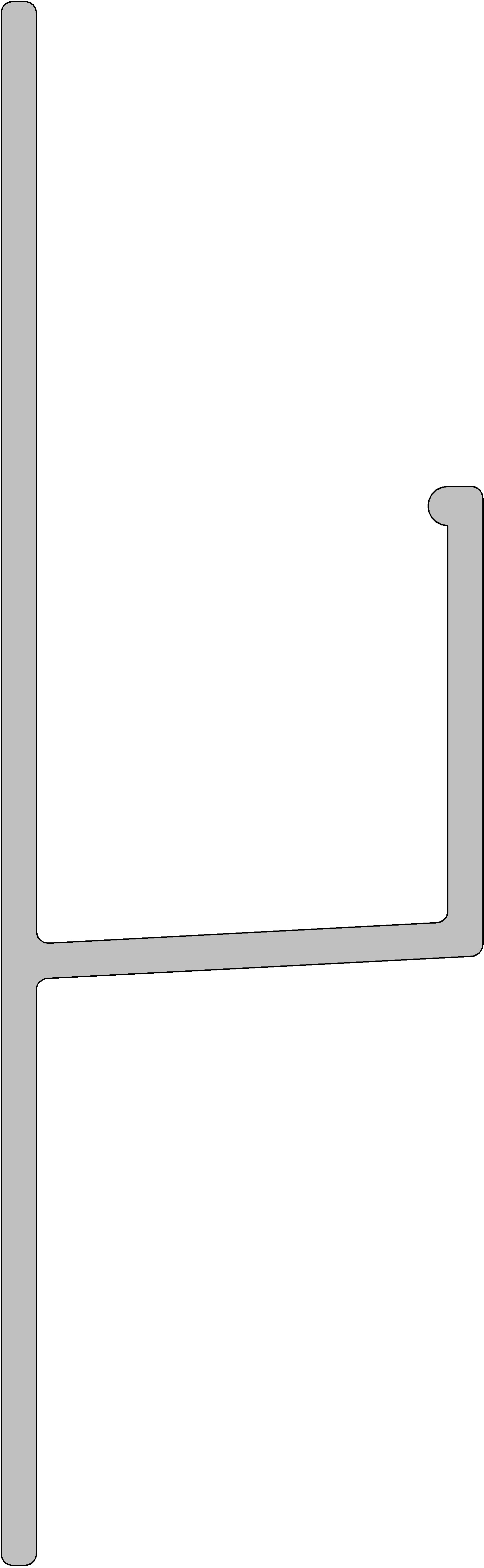 Dp 102 lijstprofiel met lip 0003 verkeerswit 6lm/st eur/lm