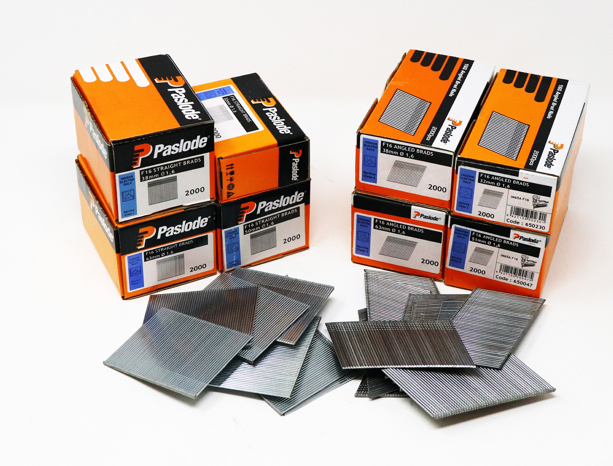 Pasl brads f16x50mm galva 5000st/pak eur/pak