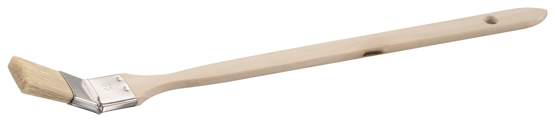 Radiatorkwast 35mm pet wit hout eur/st