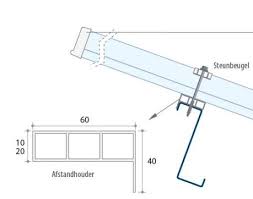 Ji thermoroof afstandshouder pvc wit 10mm eur/st