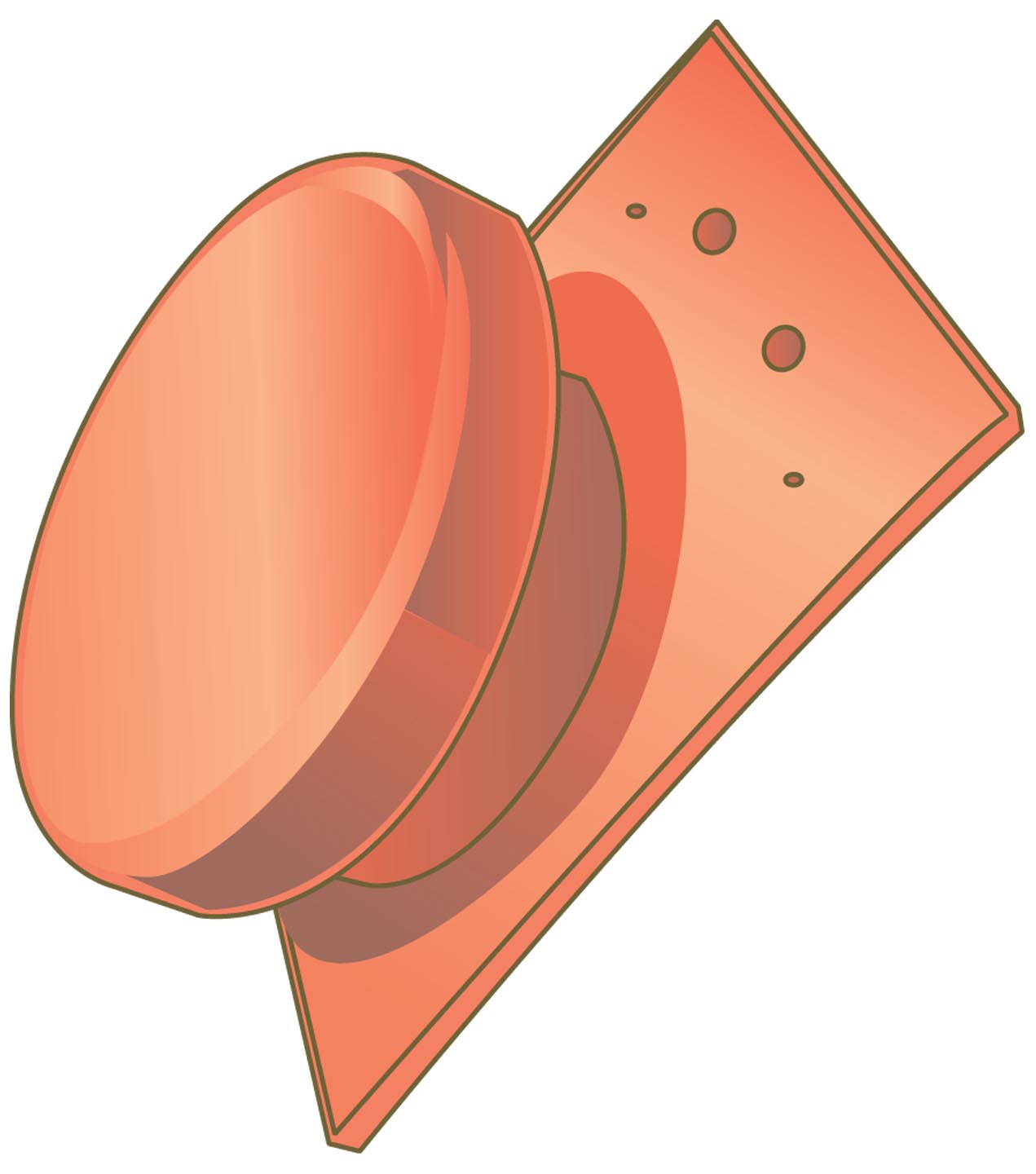 Ml elysee kokerpan + kap 150mm leikleur