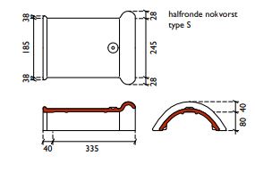 Lf signy vorst hv 40 cm natuurrood