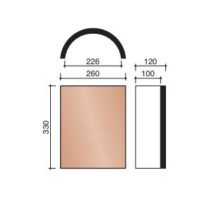 Esprit patrimoine vorst halfrond noir de vigne 885