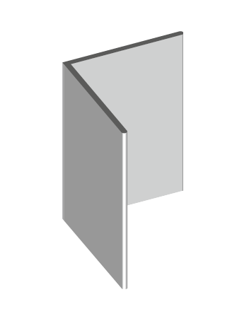 Polyester dakr 40/60 hoek zwart eur/st