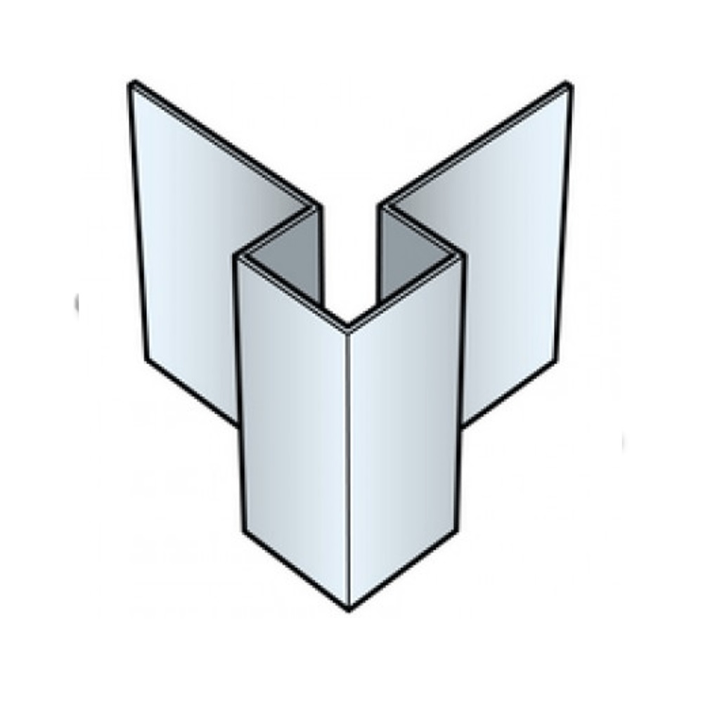 Cedral click alu buitenhoek c50 zwart 3lm/st eur/st