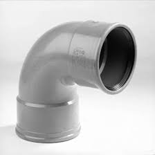 Rwa grijs bochten 90gr  60 mm eur/st