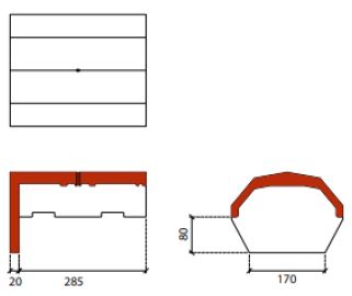 Horizon/tegalit begin/eindvorst hv zwart novo+