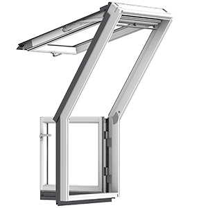 Velux gel 2065g m08 3-voudige beglaz hout wit