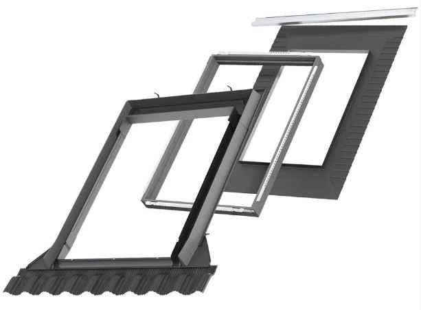 Velux classico gootstukken edw 2500 fk06 pro+ inclusief isolerend kader bdx en onderdakkraag bfx