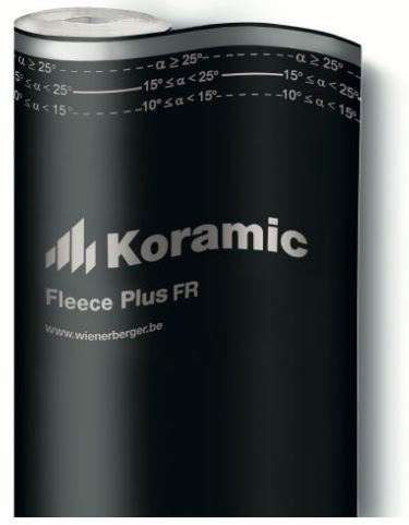 Onderdak korafleece plus fire resistant 75m2/rol eur/m2