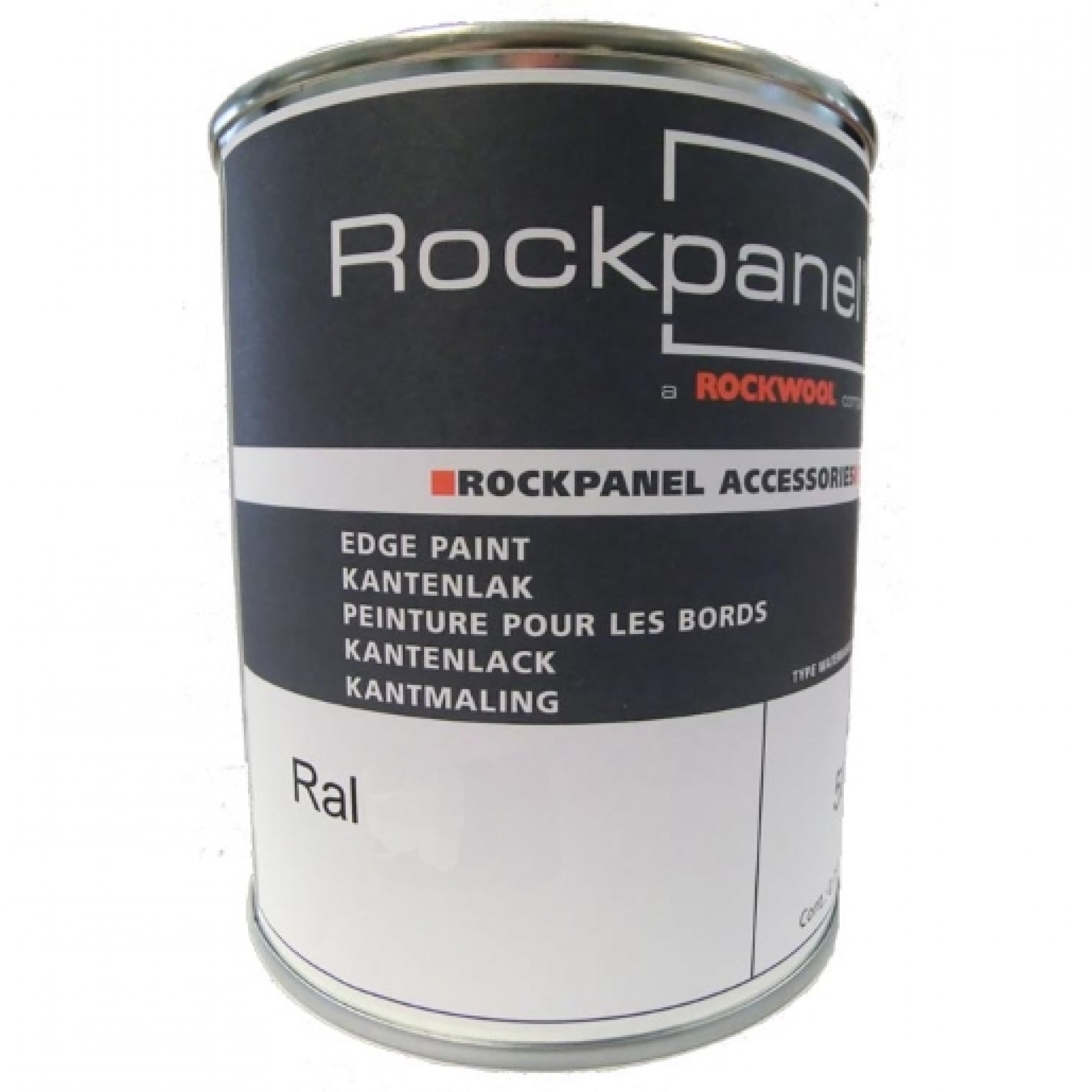 Rockpanel kantenlak 9005 diepzw  0,5l m021703