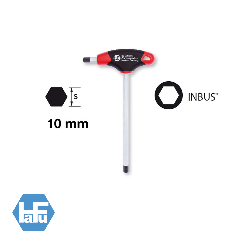 Prax 2k stiftsleutel op t-greep 10mm eur/st