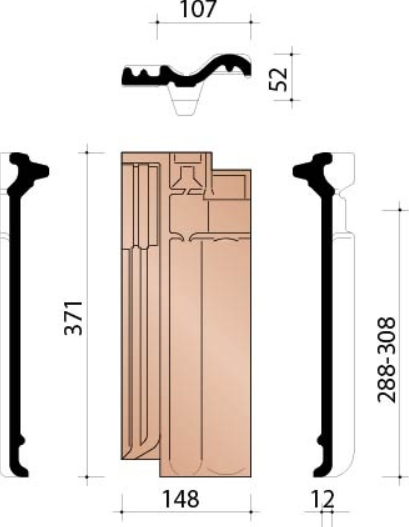 Vhv klassiek halve pan blauw gesmoord 706