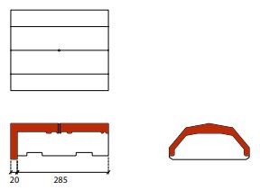 Horizon/tegalit hoekkeperbeginvorst hv granietgrijs novo+