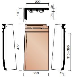 Migeon actua gevelpan links titaanwit 923